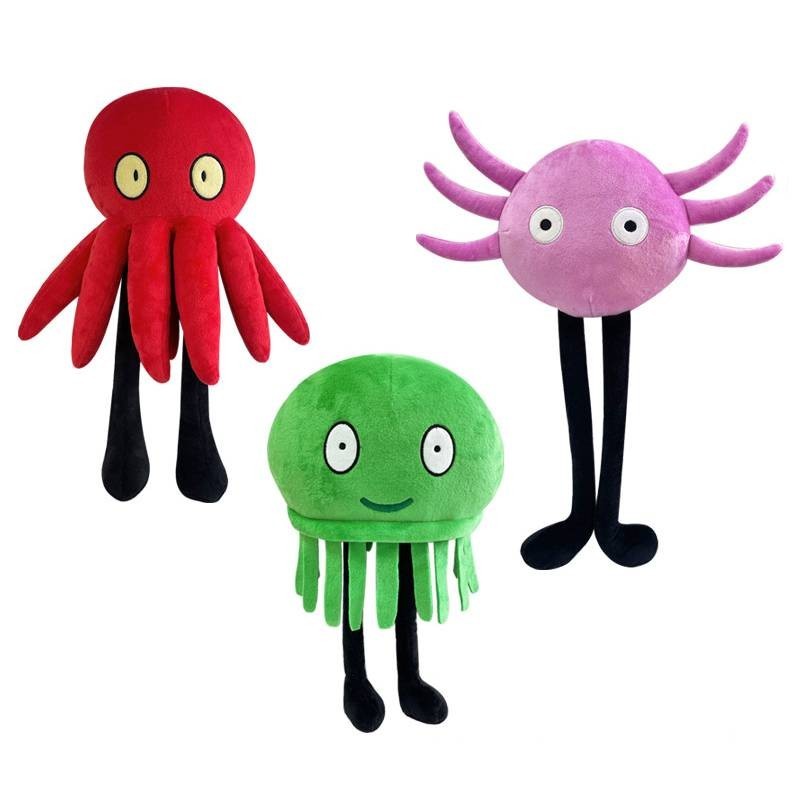 SQ5 KinitoPet Búp Bê Sang Trọng Quà Tặng Cho Trẻ Em Kinito The Axolotl Ngọc Thạch Đồ Chơi Nhồi Bông Cho Trẻ Em Trò Chơi Kinh Dị QS5