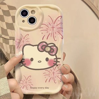 Ốp Điện Thoại Mèo Katie Sáng Bóng Cho iPhone 15 14 13 12 11 Pro Max 15 Plus 14 Plus Cặp Đôi Hoạt Hình Đáng Yêu Mèo Con Vỏ Mềm
