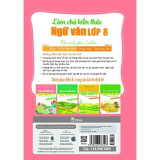 Sách - Combo Làm chủ kiến thức ngữ văn lớp 8