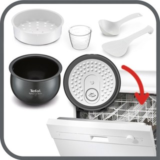 Nồi cơm điện tử cao tần Tefal RK808168, 1.5 Lít, 1200W,  lòng nồi dày 2.836 mm - Hàng chính hãng