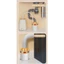Đầu nối ống thoát nước bồn rửa chén chống mùi hôi đa năng tiện dụng 9.5x4.8cm