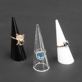 Giá đỡ nhẫn hình nón MEGOCE, Giá trưng bày nhẫn rỗng bằng nhựa Acrylic, Giá đỡ trưng bày nhẫn di động