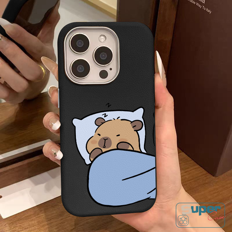 Dành Cho Oppo A38 A17 A3X A60 A3Pro A18 A3 A15 A54 A57 A5s A16 A74 A16s A3s A7 A52 A77 A76 A95 A96 A31 A53 A92 A78 A5 A9 A77s A58 A12 A17K Vỏ Mềm Họa Tiết Capybara Loopybara Dễ Thương