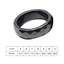 Yoo Mịn Đen Hematite Ban Nhạc Nhẫn Nữ Trang Sức Cặp Đôi Đá Tự Nhiên Nam Châm Phẳng Chữa Bệnh