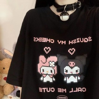 Áo Thun phông nam nữ chất cotton su cổ tròn form rộng cute