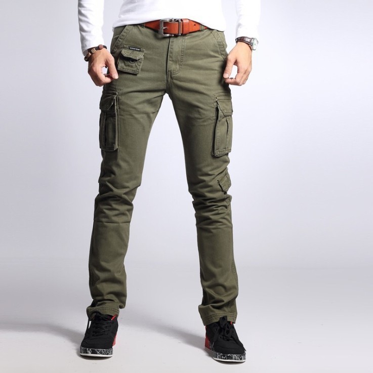 Quần túi hộp nam VANCENI_Mens Pocket Military