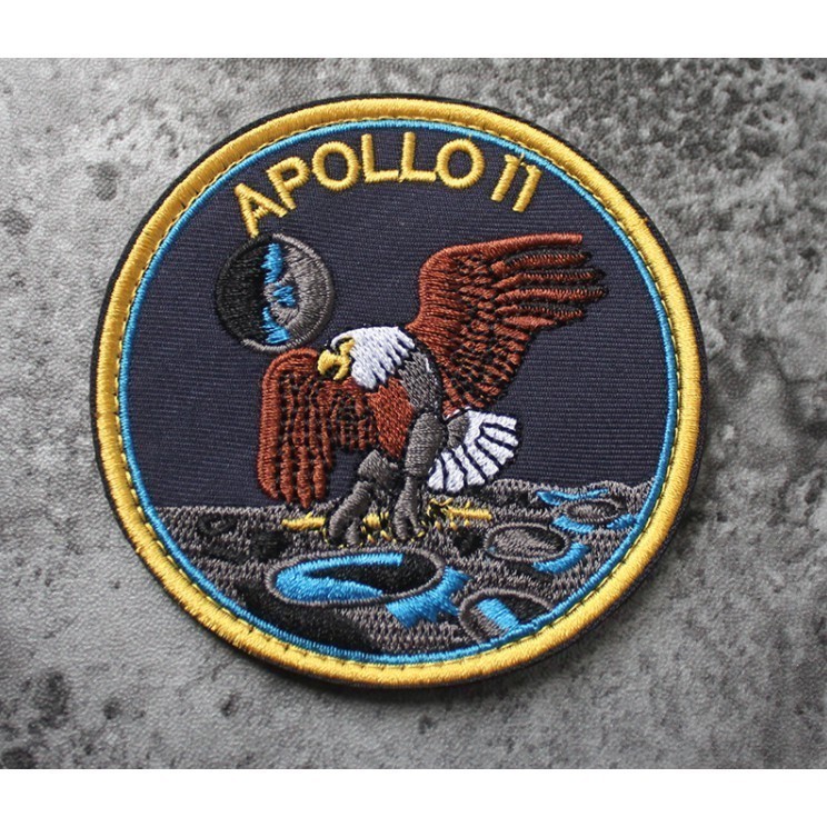 Patch vải velcro NASA dán ba lô, nón , quần áo , túi xách _retro