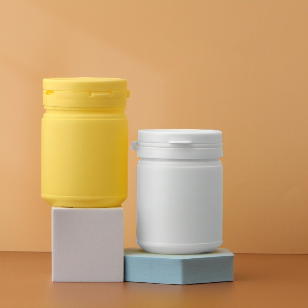 Bộ 10 vỏ chai lọ nhựa đựng thuốc dược phâm 20-150ml, hủ nhựa đựng viên nang