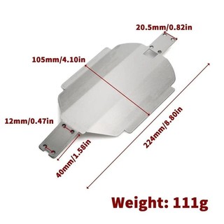MJX 16207 16208 16209 16210 H16 Thép Không Gỉ Trượt Tấm Khung Xe Giáp Hộp Số Bảo Vệ 1 / 16 RC Xe Nâng Cấp Phần