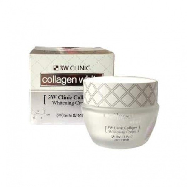 3W CLINIC COLLAGEN WHITENING CREAM DƯỠNG TRẮNG DA (L/60ML) kích trắng da chính hãng TECHMED