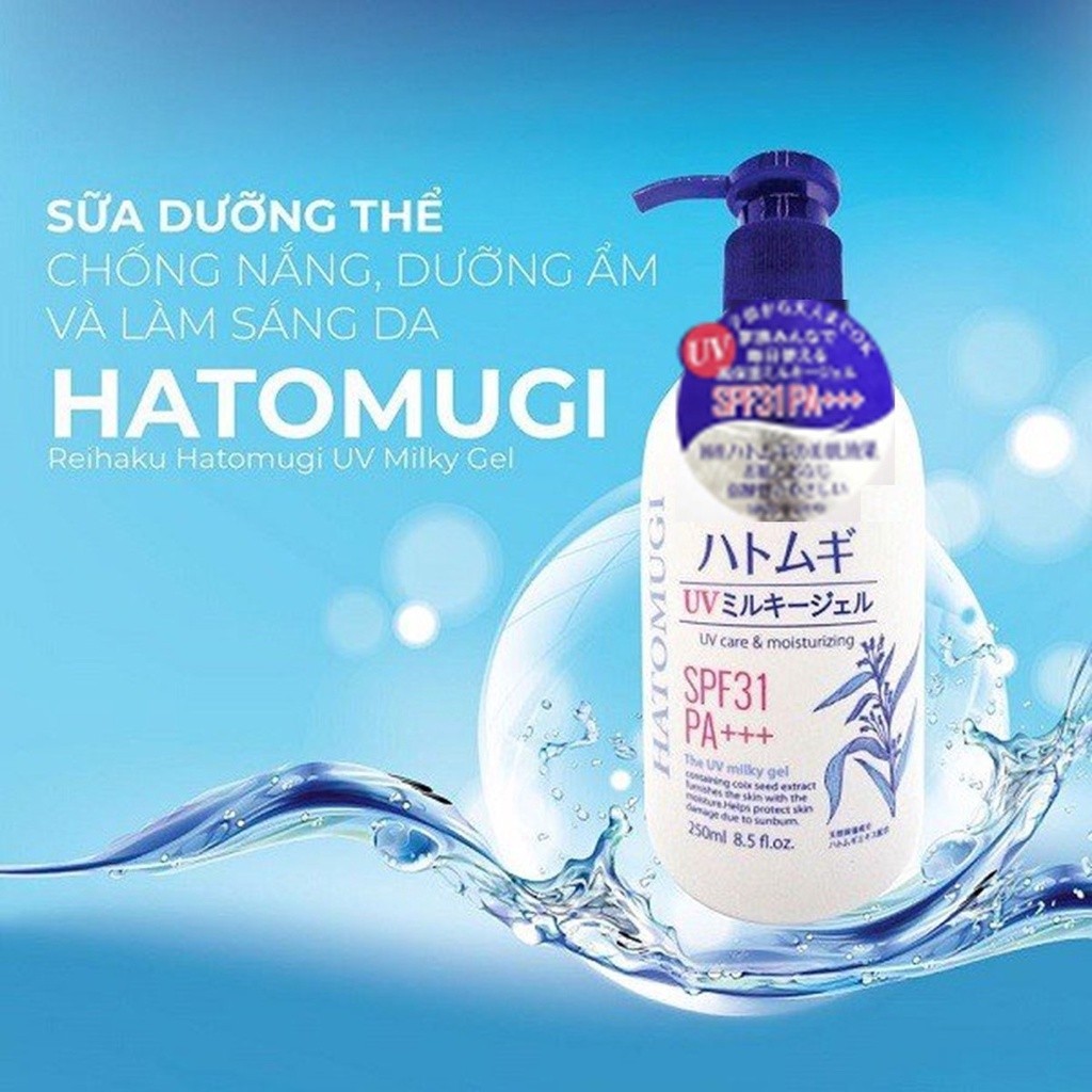 Ảnh Sữa Dưỡng Thể Trắng Da, Chống Nắng Hạt Ý Dĩ Reihaku Hatomugi (Đủ bộ) nội địa Nhật - Bahachiha 1