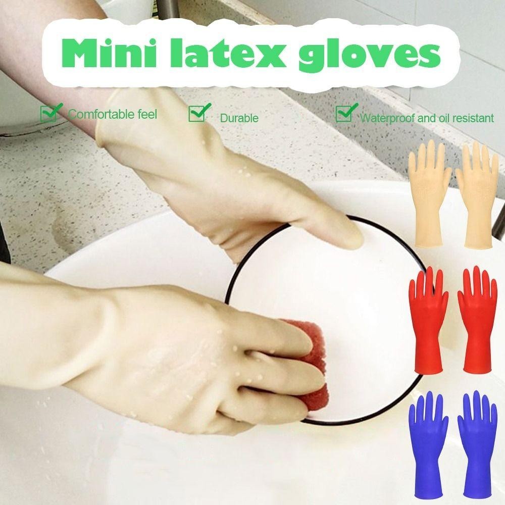 Găng tay làm việc trẻ em WOODNEST, chống thấm nước, cao su 26cm, bảo vệ chống mài mòn, dụng cụ giặt