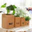 Túi Giấy Kraft SUNKISSD, Túi Bao Bì Vuông Dày Dung Tích Lớn, Túi Bảo Quản Có Thể Tái Sử Dụng Bền Chống Thấm Nước Có Thể Giặt Được Túi Mua Sắm