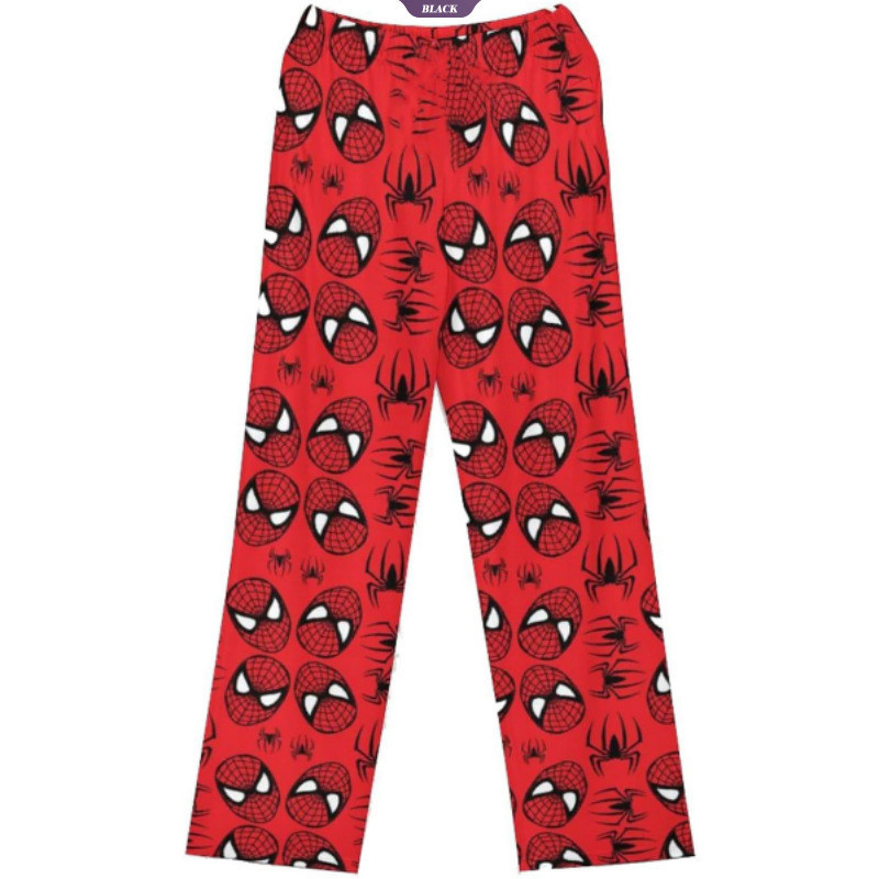 Miniso Spiderman Hello Kitty Hoạt Hình Nữ Pyjama Quần Dài Xuân Hè Phiên Bản Hàn Quốc Giải Trí Tại Nhà Quần Cặp Đôi Rời Quần Ngủ [BL]