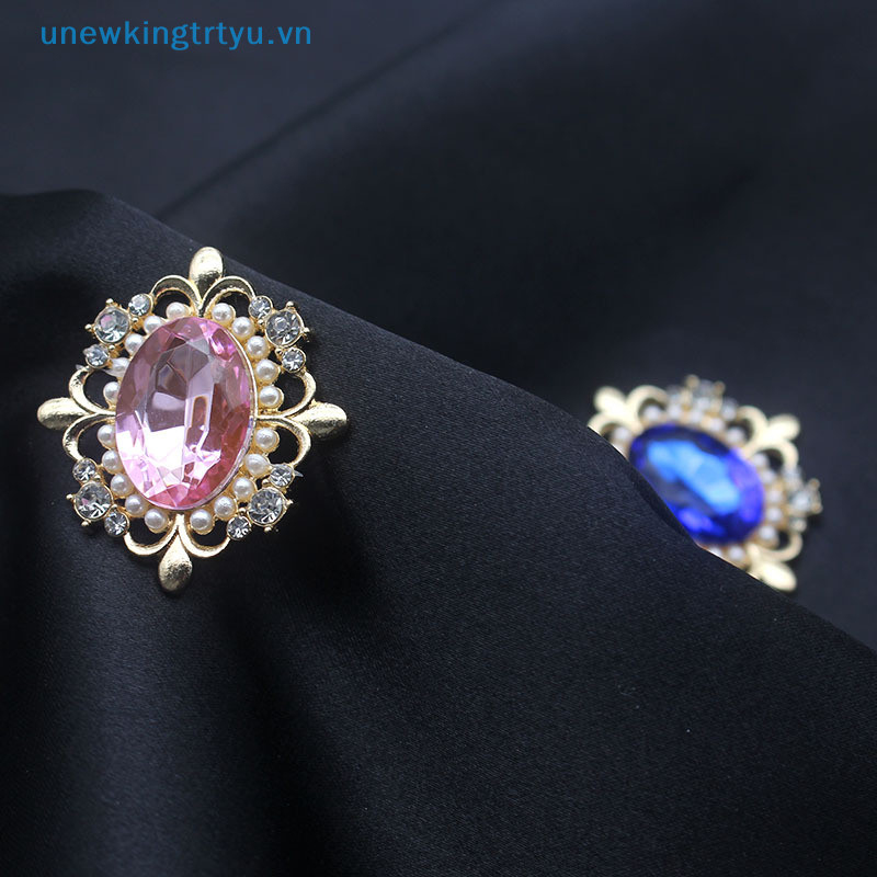 Unewtyu 29 * 32mm Hợp Kim Tinh Tế Kim Cương Giả Khóa Nơ Phụ Kiện Tóc Chất Liệu Phụ Kiện Đám Cưới Lời Mời Trang Trí VN