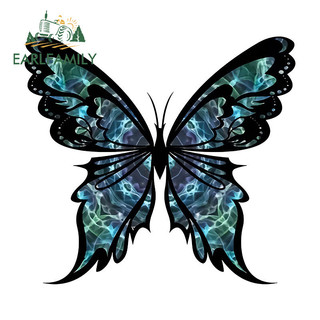 EARLFAMILY 13cm Bướm Dán Xe Máy Windows Mũ Bảo Hiểm Tumbler Chống Thấm Nước Decal Đồ Họa Thời Trang Xe ATV Phụ Kiện Ô Tô Tự Động