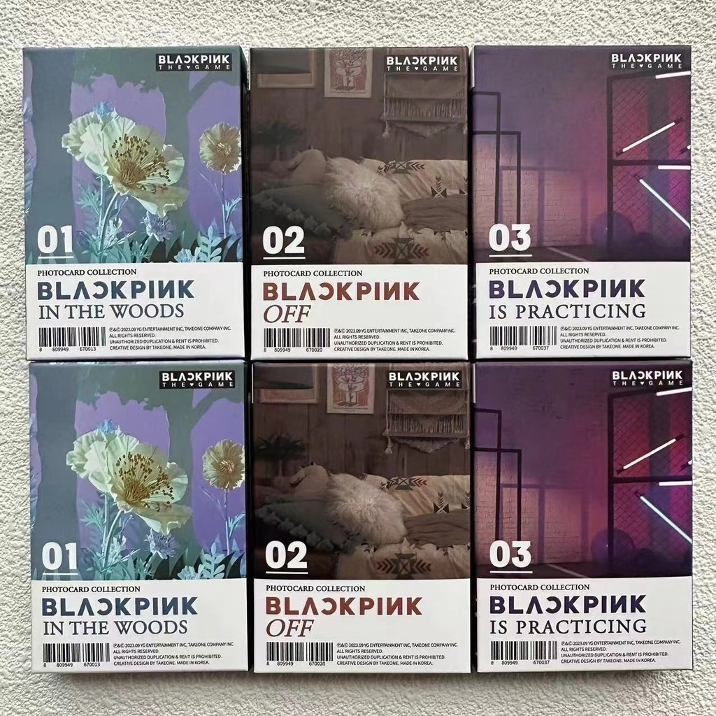 Bộ SƯU TẬP THẺ ẢNH BP JISOO JENNIE ROSE LISA THE GAME Số 1 ~ 3 (Mã QR đã hết hạn và không thể sử dụng)