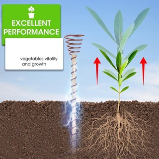 5 CHIẾC Electroculture Plant cọc Electroculture Copper Coil Ăng-ten để trồng bộ vườn