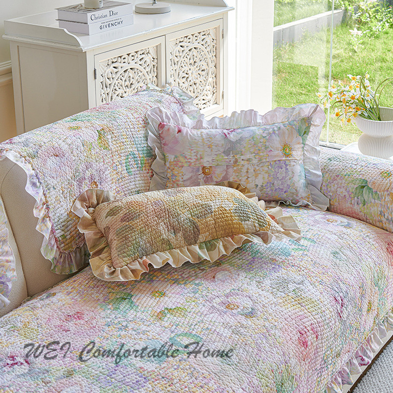 Đệm Sofa Cotton Nguyên Chất Thời Trang Đa Năng Bốn Mùa Đệm Sofa Bảo Vệ Sofa Chống Bụi Chống Mèo Cào Đệm Sofa Còn Hàng
