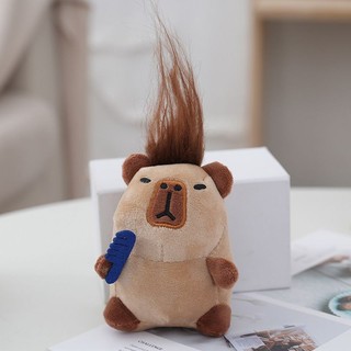 Búp bê nhồi bông lười biếng Lông cừu Kapibara Mặt dây chuyền búp bê Capybara
