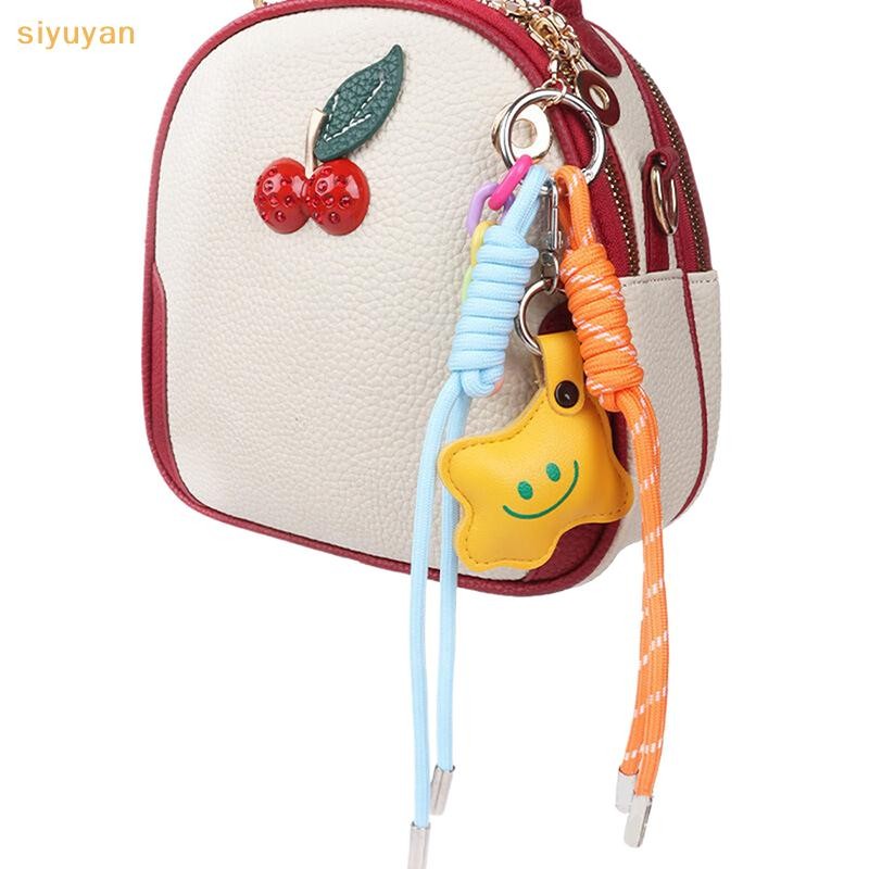 Siyuyan Handmade Móc Khóa DIY Túi Mặt Dây Dệt Mặt Dây Phụ Kiện Dễ Thương Dây Dệt Trang Trí VN