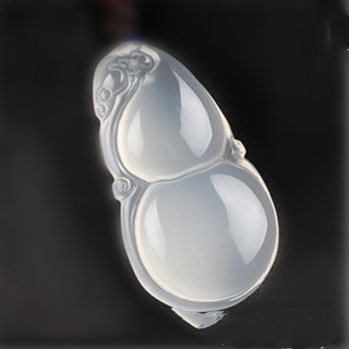 Ngọc Mã Não Trắng Chalcedony Mặt Dây Chuyền Avalokitesvara Lá Phật Cá Vàng Pixiu Bầu Khóa An Toàn Dây Buộc