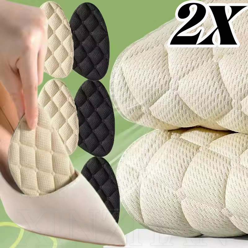 2 Cặp Miếng Lót Chân Trước Giày Cao Gót - Hút Mồ Hôi, Thoáng Khí, Mềm Mại, Chống Mài Mòn, Chống Trơn Trượt - Đệm Giày Chân Nữ - Đế Bảo Vệ Chân Trước