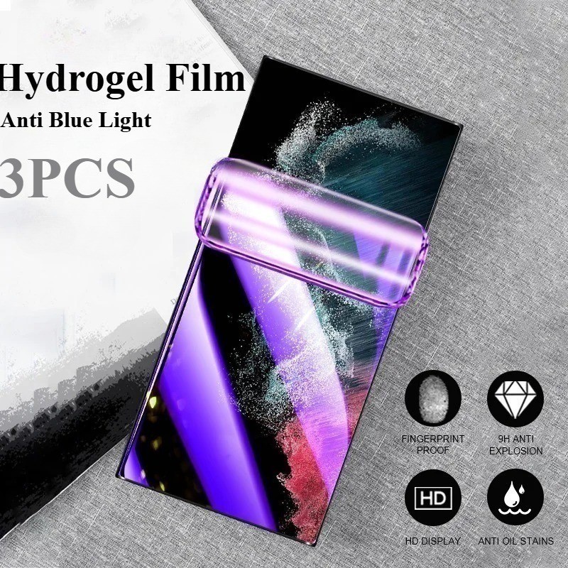 Dành Cho Infinix Hot 50i 50 40i 40 30i 30 20S 20i 20 Pro Plus Chơi NFC 5G 4G 3 Cái 1000D HD Phim Hydrogel Mềm Trong Suốt Chống Ánh Sáng Xanh Bảo Vệ Màn Hình Điện Thoại Chống Cháy Nổ