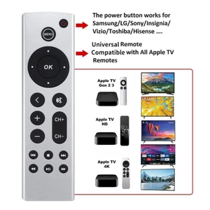 Điều khiển từ xa TV đa năng Niki cho TV 4K Gen1 2 3 4 HDA2843 A2737 A2169 A1842 A1625 Lập trình dễ sử dụng Không cần thiết