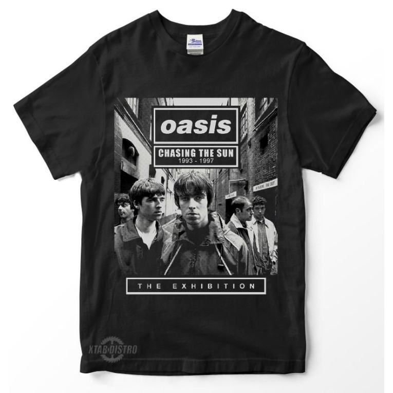 Oasis CHASING THE SUN Áo thun cao cấp ốc đảo britpop Radiohead ban nhạc Áo thun
