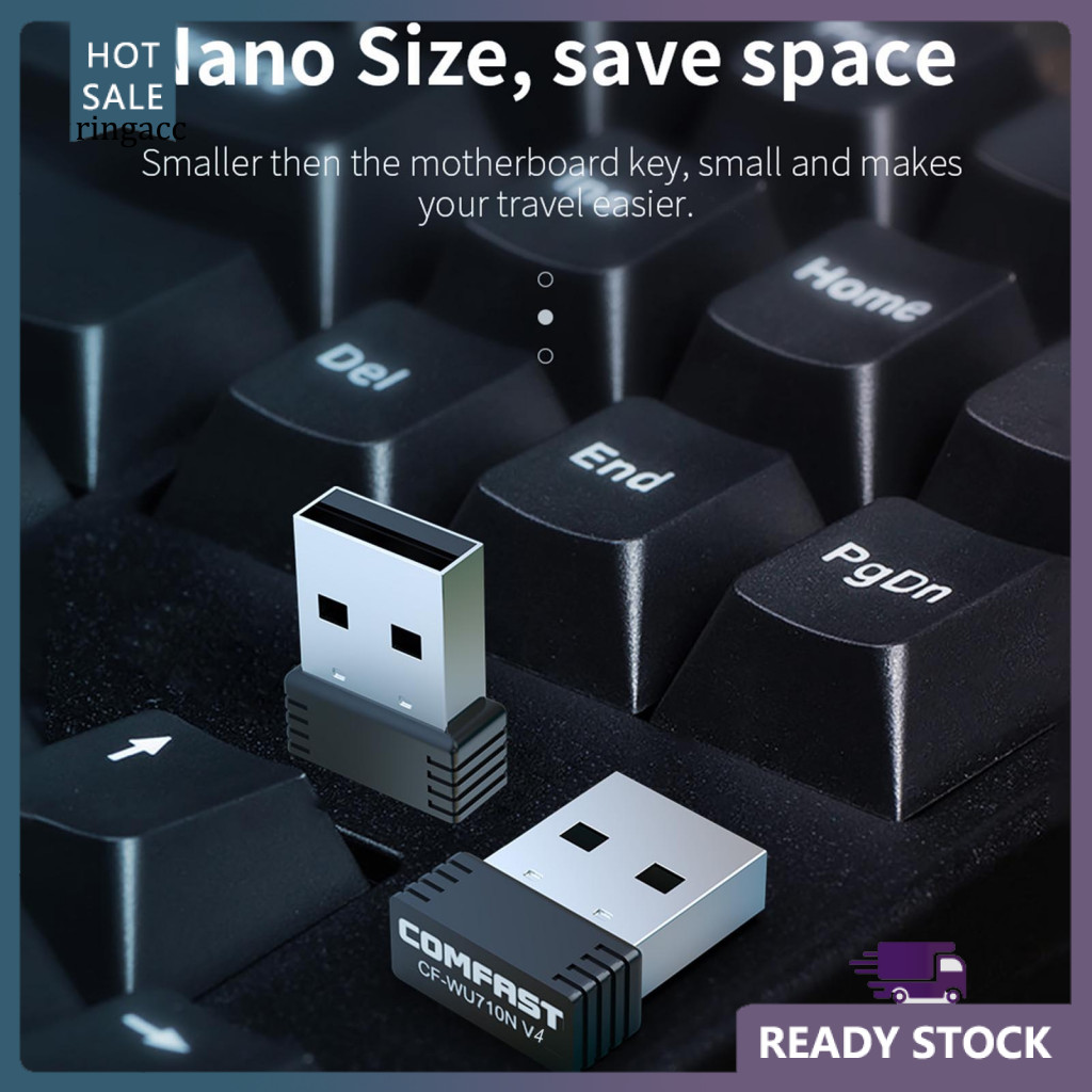 Card mạng Mini RGA CF-WU710N V4 Khả năng tương thích cao di động 24GHz ...