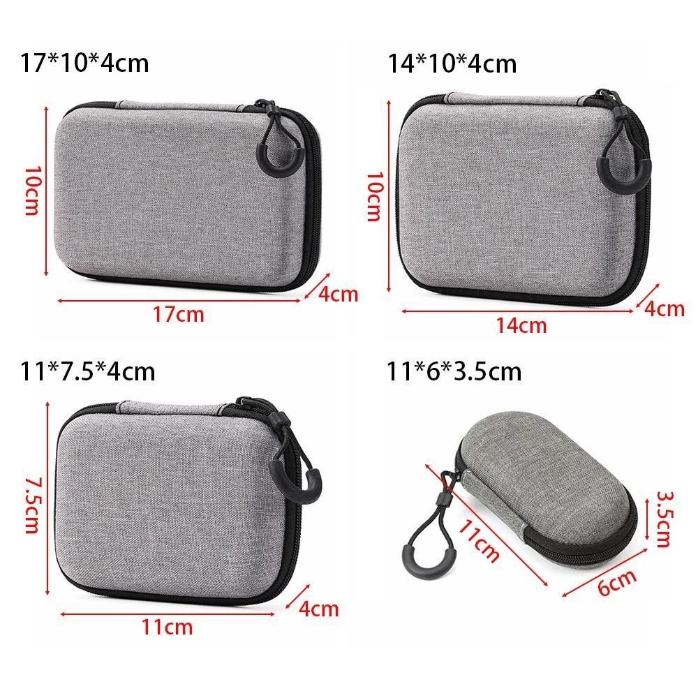 [Vận chuyển nhanh] 1 chiếc Tai nghe dây kéo SIMPLEAID, di động cho túi lưu trữ Airpod EVA, Tai nghe / Điện thoại / Cáp sạc Phụ kiện kỹ thuật số Túi đựng Mini