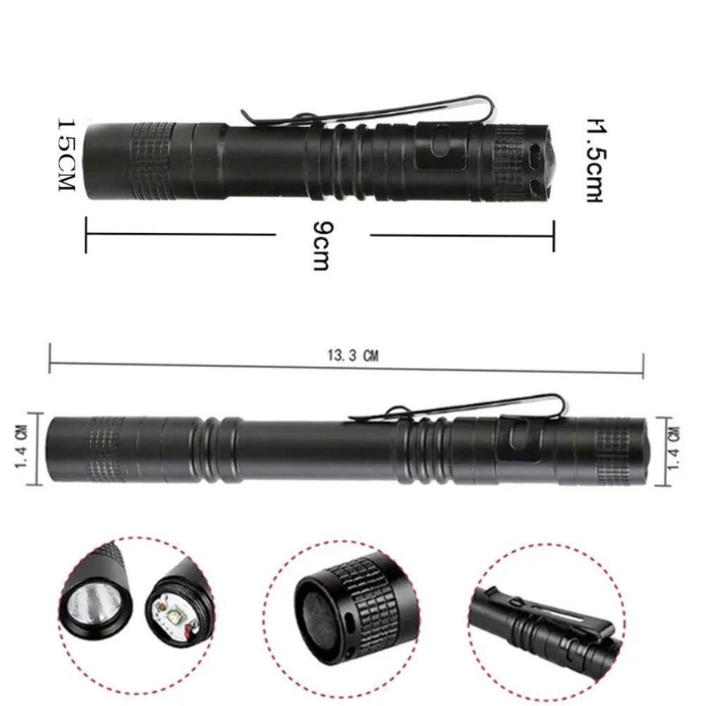 Đèn bút mini LACYES cầm tay, siêu sáng, có kẹp, dùng làm đèn làm việc/khẩn cấp