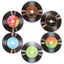JUNYUE88US 20 Chiếc Vinyl Ghi Trang Trí, Tác Phẩm Nghệ Thuật Retro Ghi Decal Dán Tường, Tường Âm Nhạc Dấu Hiệu Đồ Trang Trí Giấy DIY Hồ Sơ Nhiều Màu Sắc Giấy Giả Dán Phòng Ngủ