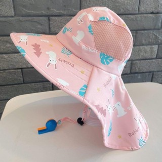 Mũ xô trẻ em YRBWD, Mũ chống nắng chống tia cực tím dễ thương, Mũ đi biển bằng vải Polyester hoạt hình thoáng khí ngoài trời cho trẻ sơ sinh bé gái bé trai