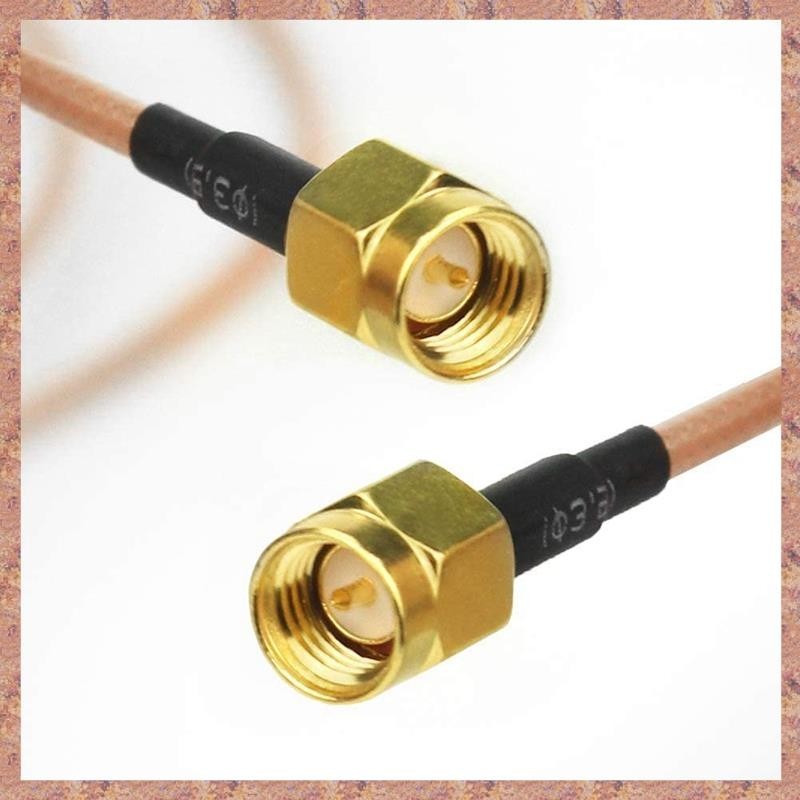 2 Chiếc RG316 Dây Nhảy SMA Nam Sang SMA Nam WiFi Ăng Ten Nối Dài RF Coax Cáp Chuyển Đổi Jumper (100cm) (R F C V)