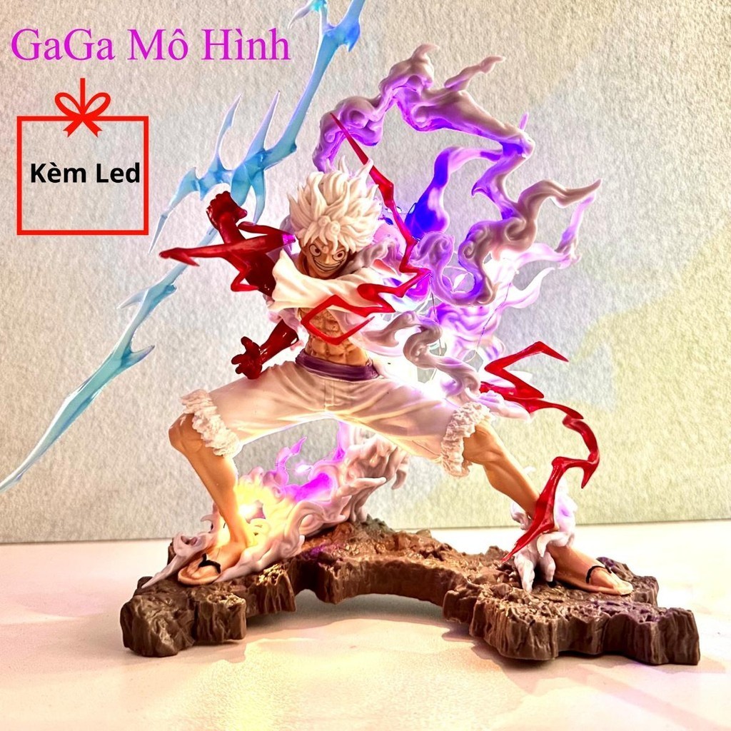 Mô hình Onepiece Luffy Gear 5 cầm sét dáng chiến đấu siêu ngầu – mô hình One Piece
