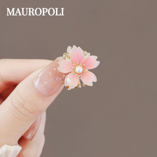 Mauropoli Kẹp Tóc Hoa Anh Đào Mini Phong Cách Nhật Bản, Kẹp Bên, Phụ Kiện Tóc Công Chúa