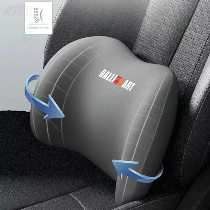 【 Gối tựa đầu & thắt lưng 】 Mitsubishi Ralliart Giảm mệt mỏi - Bảo vệ cổ và vai - Lõi xốp Memory - Sửa đổi xe đồng hành tối ưu cho Xpander Delica Pajero