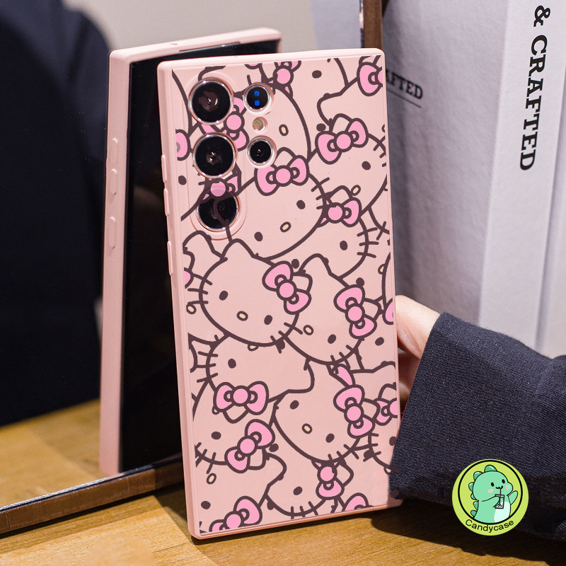 Vỏ Phong Cách Hàn Quốc Cho OPPO A79 5G A18 A38 A78 A58 4G A17 A17K A16K A16E A57 A77 4G A77S A57E A57S A73 5G 4G Vỏ Hoạt Hình Dễ Thương ins Hello Kitty Vỏ Điện Thoại TPU Mềm