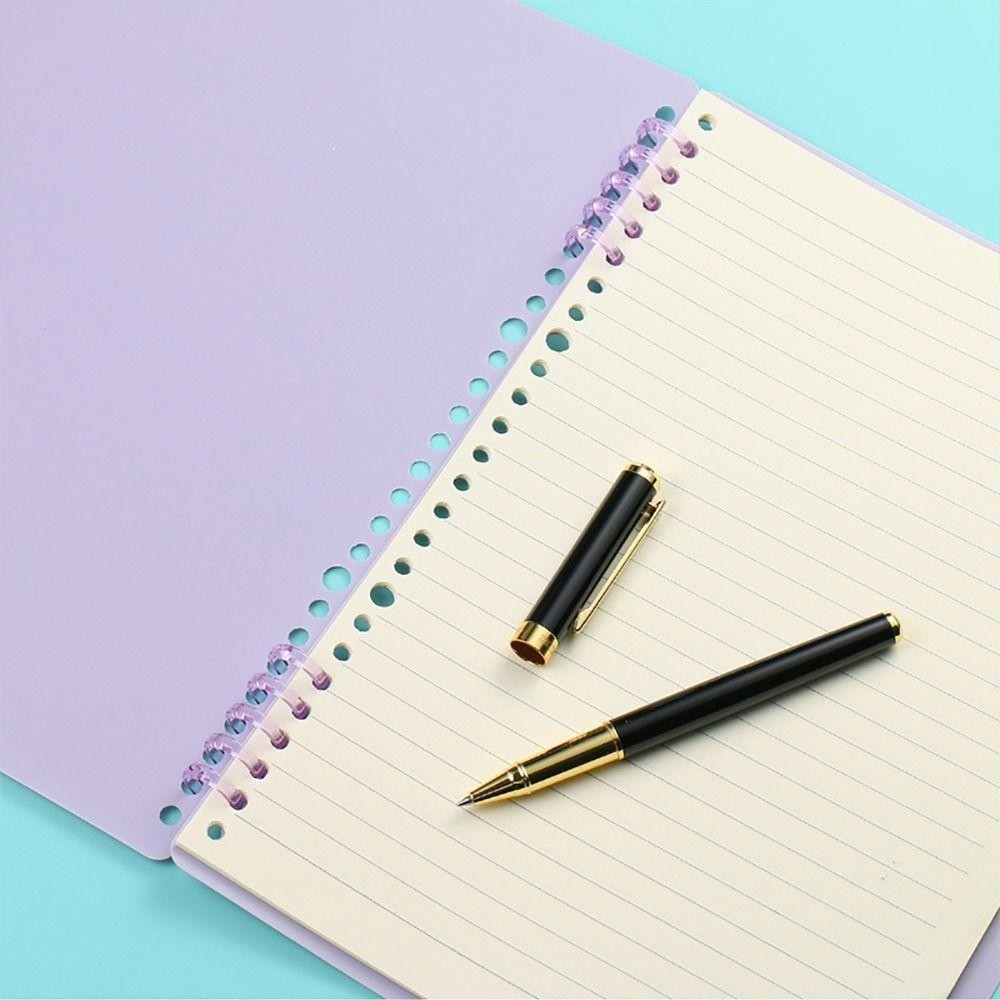 HIGHVIEWLS 1 Chiếc Lá Rời, A4 A5 A6 Notebook Văn Phòng Phẩm Đồ Dùng Văn Phòng Nhẫn Chất Kết Dính, Nhựa Ràng Buộc Cột Sống Chụp Chia Thẻ Học Tập Lược Ràng Buộc Cho Sổ Lưu Niệm Album Ảnh