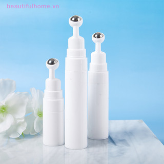 [Beautifulhome] Chai lăn kem mắt rỗng 5 / 10 / 15ml kèm hộp đựng mỹ phẩm chăm sóc da bằng thép [làm đẹp]