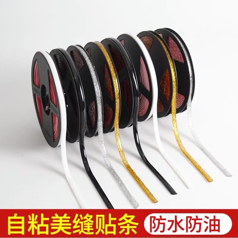 Nhà Bếp Fissure Sealant Bồn Rửa Nhà Vệ Sinh Cạnh Chống Thấm Nước Niêm Phong Miếng Dán Khoảng Cách Miếng Dán Chống Nấm Mốc Dải Chặn Nước Bàn Top