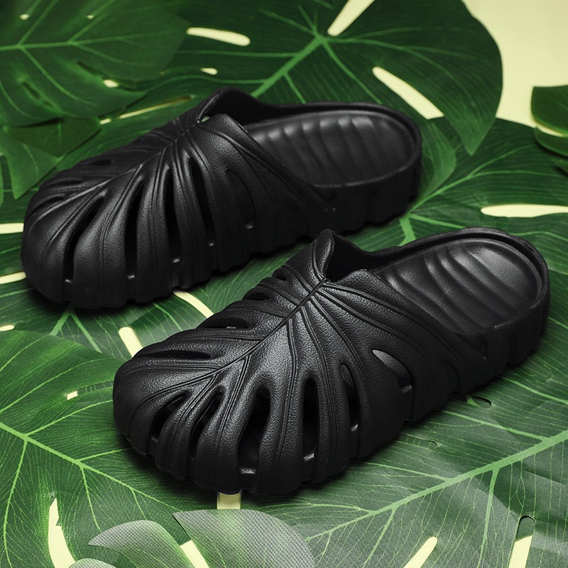 Monstera Trượt Cho Nam Mùa Hè Nữ Dép Ngoài Trời Eva Mềm Rừng Cắm Trại Xu Hướng Unisex Trượt Giày Đi Biển Dép Nhà