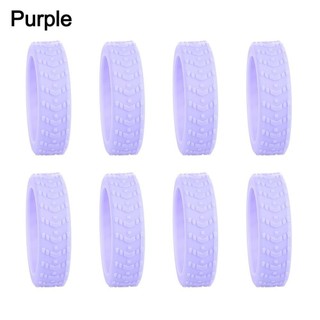 COZYNEST Bộ 8 Vỏ bảo vệ bánh xe vali silicon, giảm tiếng ồn, trục xe đẩy hành lý