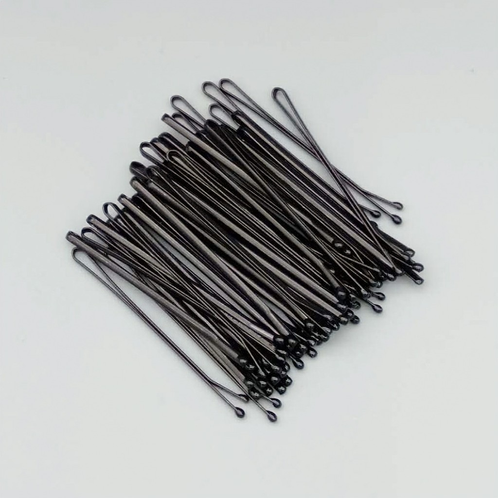Kẹp Ghim Tăm Chữ Y hộp nhỏ bằng thép chống gỉ màu đen chuyên dùng cho makeup làm tóc gồm 100 chiếc