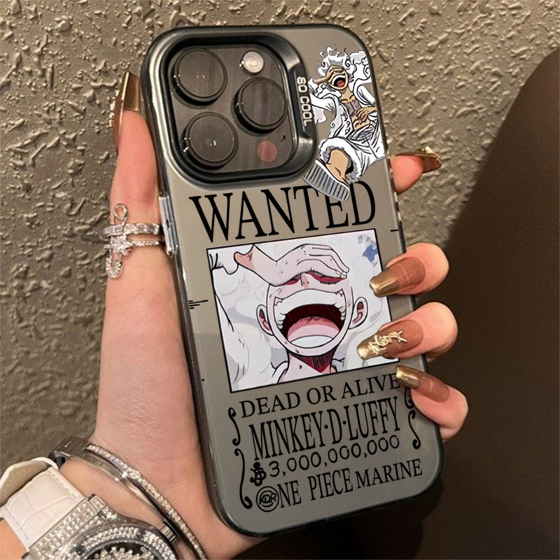 Dành Cho iPhone 11 12 13 14 15 Pro Max XR X XS Max 7 8 Plus One Piece Anime Luffy Gear 5 Vỏ Cứng Mờ Chống Sốc