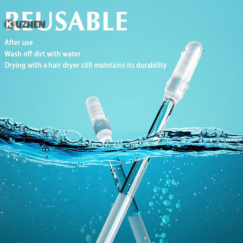 Kuzhen Dùng Một Lần Dính Ear Swabs Chọn Có Thể Tái Sử Dụng Dụng Dụng Cụ Tẩy Sáp Tai Silicon Mềm Dụng Cụ Tẩy Ráy Tai Cho Người Lớn Tuổi Trẻ Em HOT