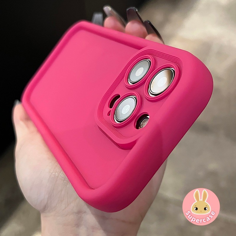 Ốp Màu Trơn Cho Redmi Note 14C A5 14 Pro + 14S 14R Turbo 4 K80 K70 Pro Xiaomi Poco X7 Pro 4G 5G Đơn Giản Full Cover Thời Trang Chống Rơi Vỏ Điện Thoại + Full Cover Lens Camera Pro
