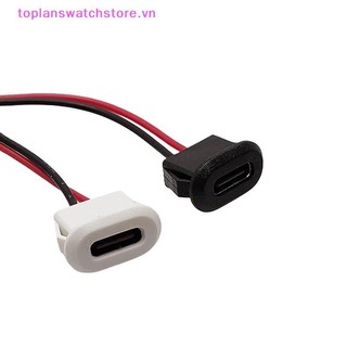 Toplanswatchstore Chất Lượng Cao Type-C 2P Đế Chống Thấm Nước Full Nhựa Xịt Nữ Có Dây Ổ Cắm Điện Tử Nữ Giao Diện Sạc VN